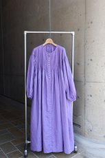 画像4: 【08Mab】多ボタン比翼ピンタックボリュームワンピース (4)