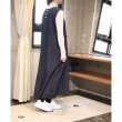画像2: 【08Mab】綿麻デニムジャンパースカート (2)