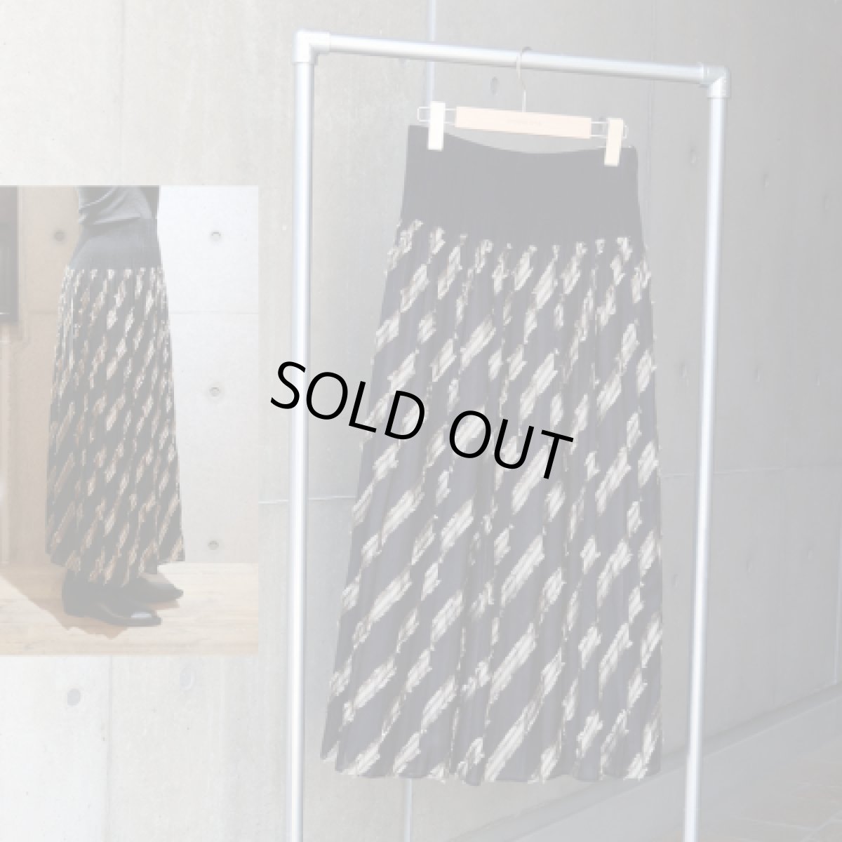 画像3: 【Crescendo Yonezawa】米沢織リバーシブルスカートバイヤス柄 (3)