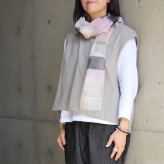 画像4: 【Crescendo Yonezawa】シルクラメ透かし横段ストール (4)