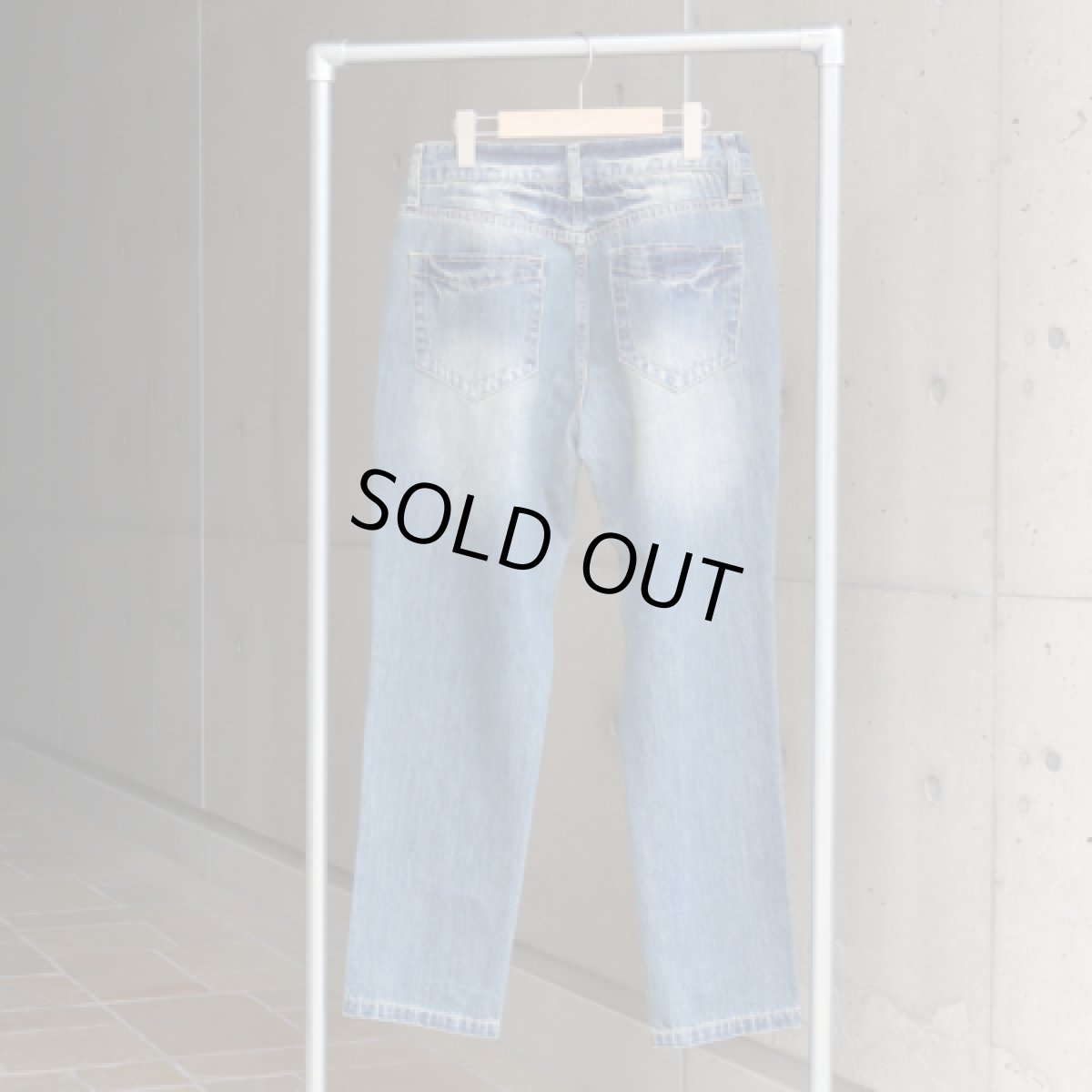 画像2: 【08Mab】デニムストレートパンツ (2)