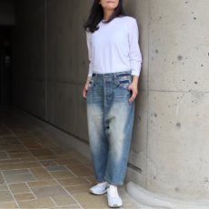 画像1: 【08Mab】デニムサルエルパンツ (1)