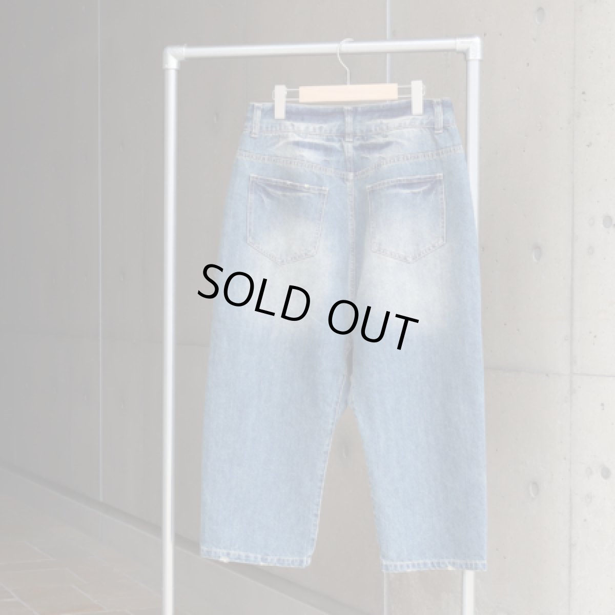 画像2: 【08Mab】デニムサルエルパンツ (2)