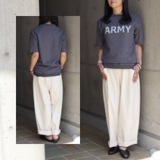 画像1: 【NARU FACTORY】アーミーコットン度詰天竺 ARMYプリントT (1)