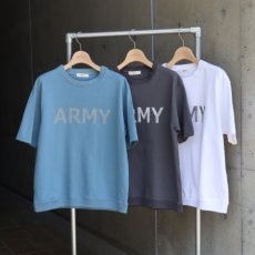 画像2: 【NARU FACTORY】アーミーコットン度詰天竺 ARMYプリントT (2)