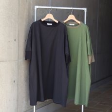 画像1: 【NARU FACTORY】シーチングハンドワッシャーチュニックワンピース (1)