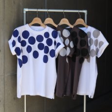 画像2: 【ista_ire】コットンジャージードットプリントTEE  (2)