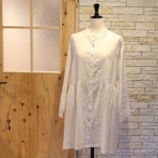 画像4: 20%OFF SALE【08Mab】21番手リネンウエストギャザーチュニック (4)