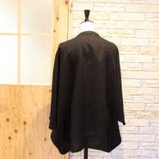画像5: 【08Mab】14番手リネンドルマンスリーブ前あきブラウス (5)