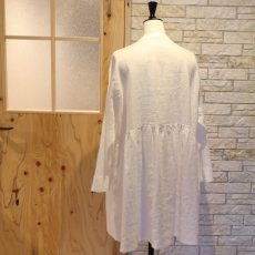 画像5: 20%OFF SALE【08Mab】21番手リネンウエストギャザーチュニック (5)