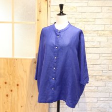 画像6: 【08Mab】14番手リネンドルマンスリーブ前あきブラウス (6)