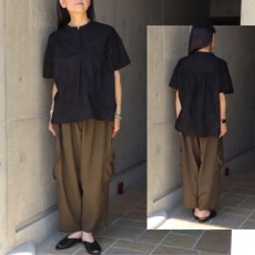画像1: 【ista-ire】ダリア刺繍多釦ブラウス (1)