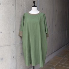 画像4: 【NARU FACTORY】シーチングハンドワッシャーチュニックワンピース (4)