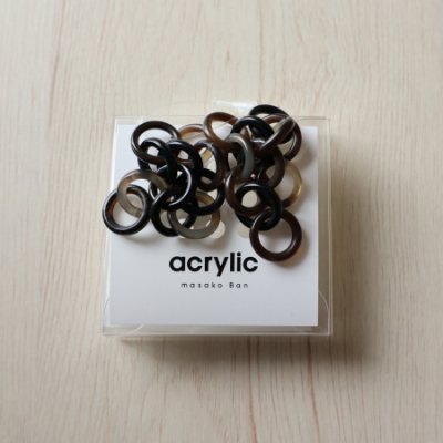 画像2: 【acrylic】イヤリングパーツ（バッファローチェーン）白系