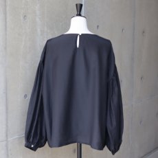画像4: 【Sorte cuff】コットンシルクボリューム袖ブラウス (4)