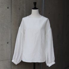 画像5: 【Sorte cuff】コットンシルクボリューム袖ブラウス (5)