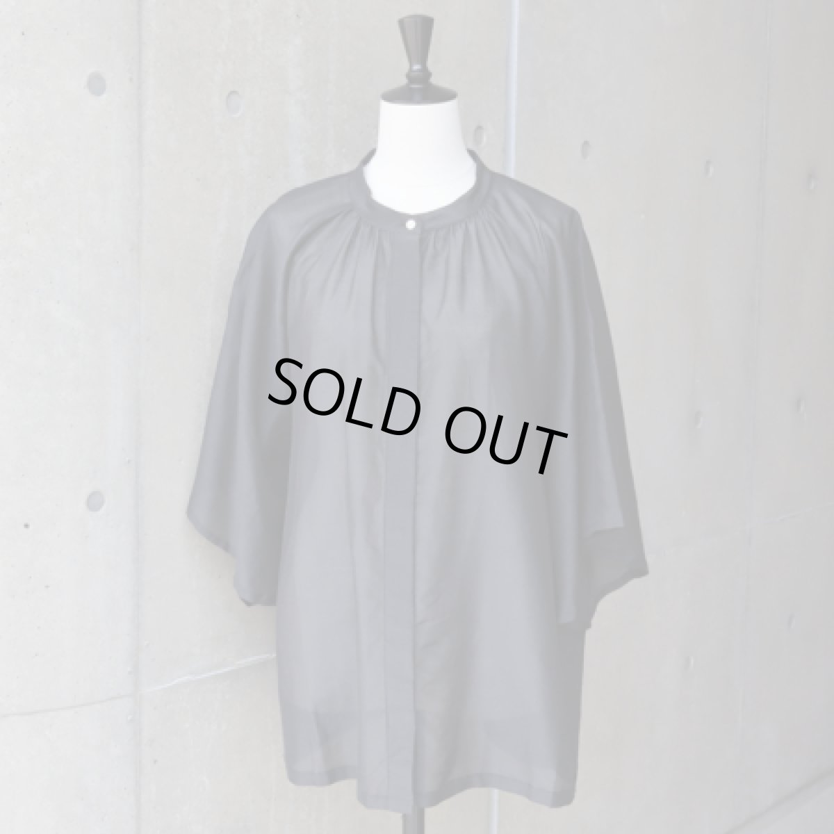 画像6: 【08Mab】コットンシルクラグランスリーブブラウス (6)