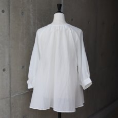 画像5: 【Sorte cuff】コットンシルクギャザーブラウス (5)