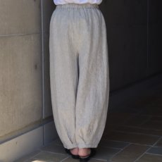 画像6: 【08Mab】9番手リネン裾タックパンツ (6)