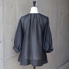 画像10: 【Sorte cuff】コットンシルクギャザーブラウス (10)