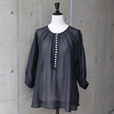 画像9: 【Sorte cuff】コットンシルクギャザーブラウス (9)