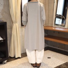 画像3: 【NARU FACTORY】シーチングハンドワッシャーチュニックワンピース (3)