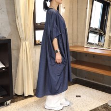 画像2: 【Sorte cuff】コットンデニムワイドワンピース (2)