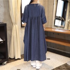 画像3: 【Sorte cuff】コットンデニムワイドワンピース (3)