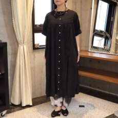 画像1: 【Sorte cuff】ハシゴレース切り替えワンピース (1)