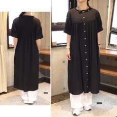 画像2: 【Sorte cuff】ハシゴレース切り替えワンピース (2)