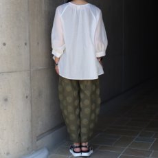 画像6: 【NARU FACTORY】綿麻シーチング塩縮ドットエッグパンツ (6)