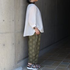 画像5: 【NARU FACTORY】綿麻シーチング塩縮ドットエッグパンツ (5)
