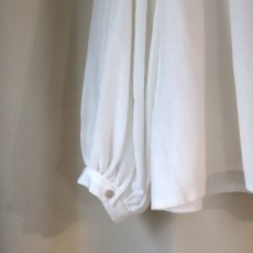 画像10: 【Sorte cuff】コットンシルクボリューム袖ブラウス (10)