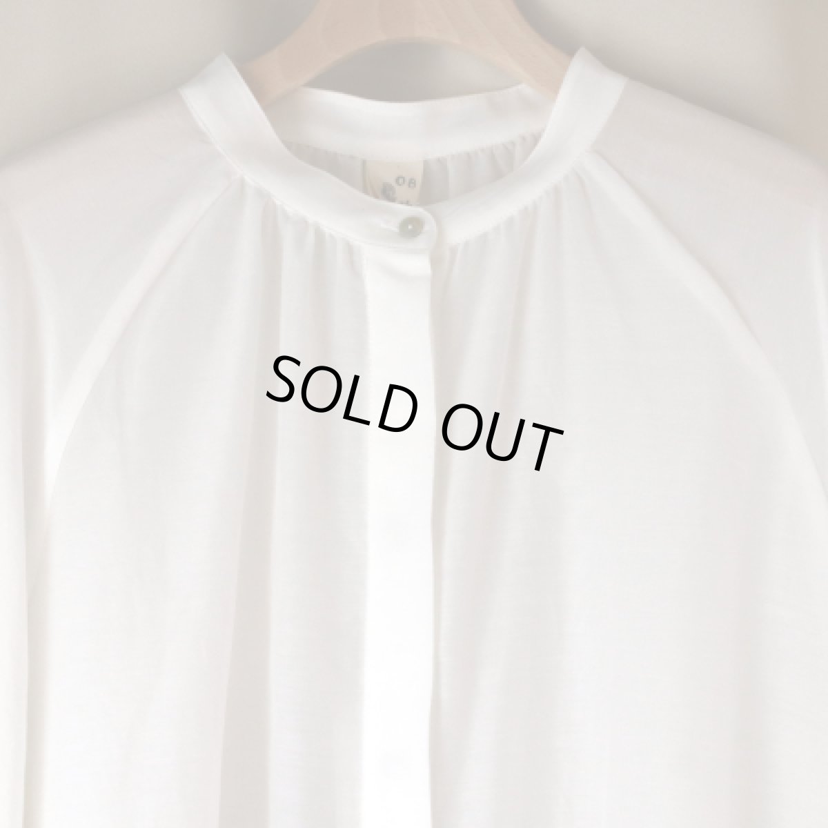 画像3: 【08Mab】コットンシルクラグランスリーブブラウス (3)