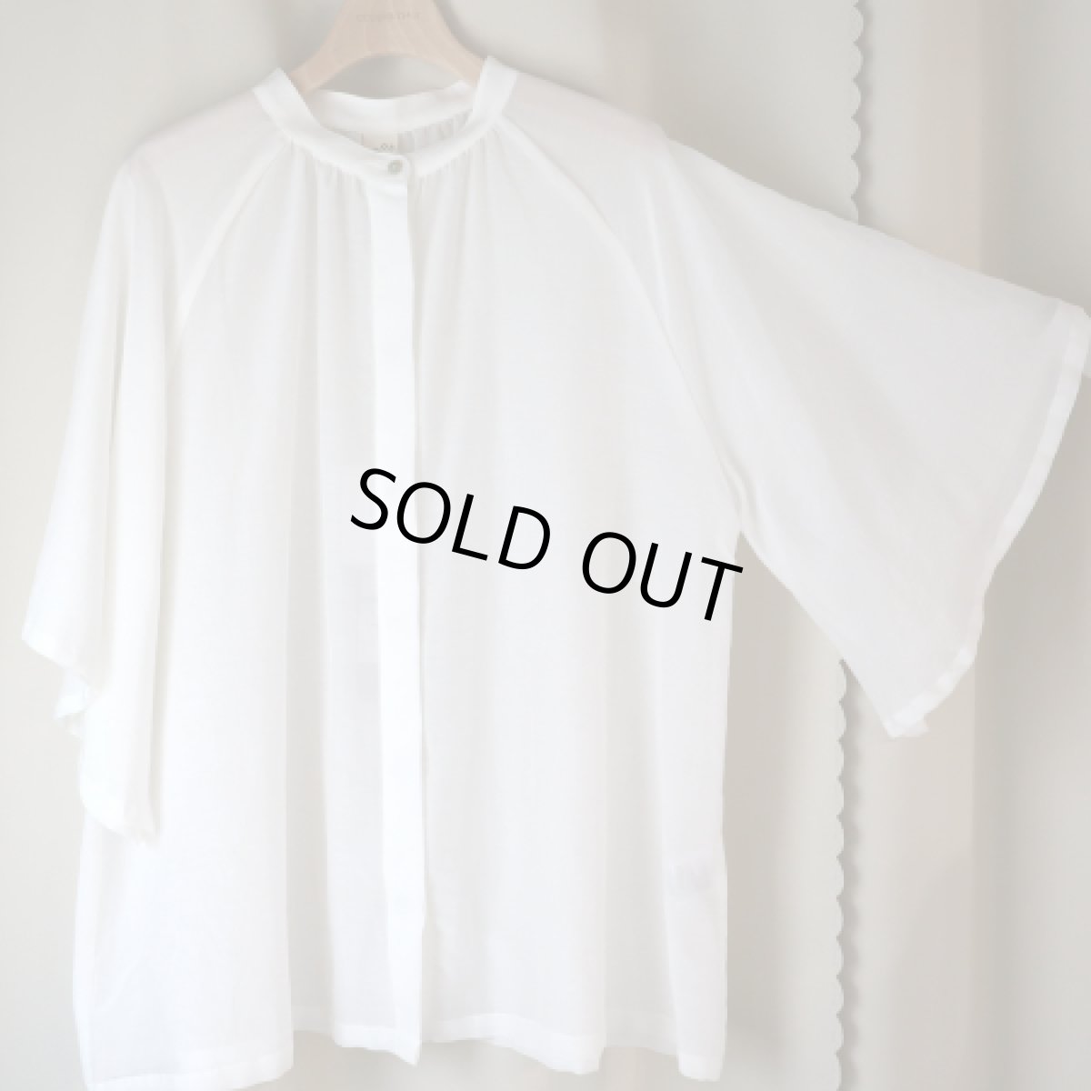 画像5: 【08Mab】コットンシルクラグランスリーブブラウス (5)