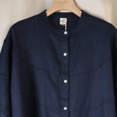 画像6: 【08Mab】切り替えスタンド衿ブラウス (6)