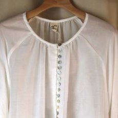 画像6: 【Sorte cuff】コットンシルクギャザーブラウス (6)