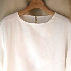 画像7: 【Sorte cuff】コットンシルクボリューム袖ブラウス (7)
