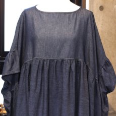 画像4: 【Sorte cuff】コットンデニムワイドワンピース (4)
