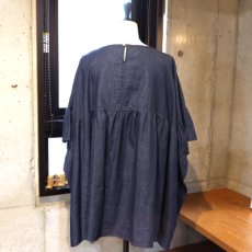 画像6: 【Sorte cuff】コットンデニムワイドブラウス (6)