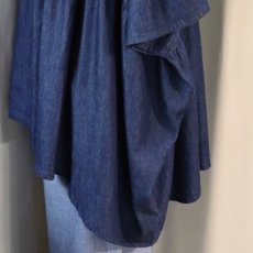 画像8: 【Sorte cuff】コットンデニムワイドブラウス (8)