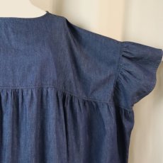 画像7: 【Sorte cuff】コットンデニムワイドワンピース (7)
