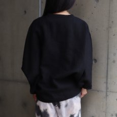 画像2: 20%OFF SALE【08Mab】14番手リネンドルマンスリーブ前あきブラウス (2)