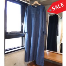 画像1: 20%OFF SALE【08Mab】9番手リネンウインドータックワンピース (1)