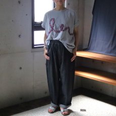 画像1: 【ista-ire】コットンジャージー　チェックフリルTEE (1)