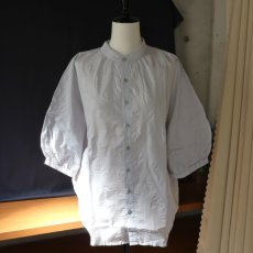 画像8: 【NARU FACTORY】 ローン塩縮ランダムドット ターキーシャツスタンドカラー (8)