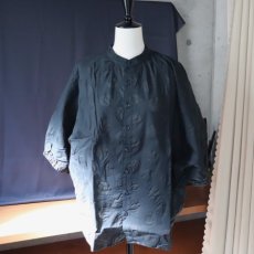 画像9: 【NARU FACTORY】 ローン塩縮ランダムドット ターキーシャツスタンドカラー (9)