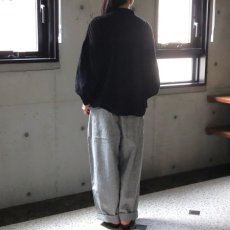 画像3: 【ista-ire】異素材切替ギャザーブラウス (3)
