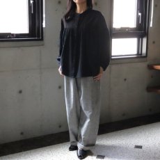 画像1: 【ista-ire】異素材切替ギャザーブラウス (1)