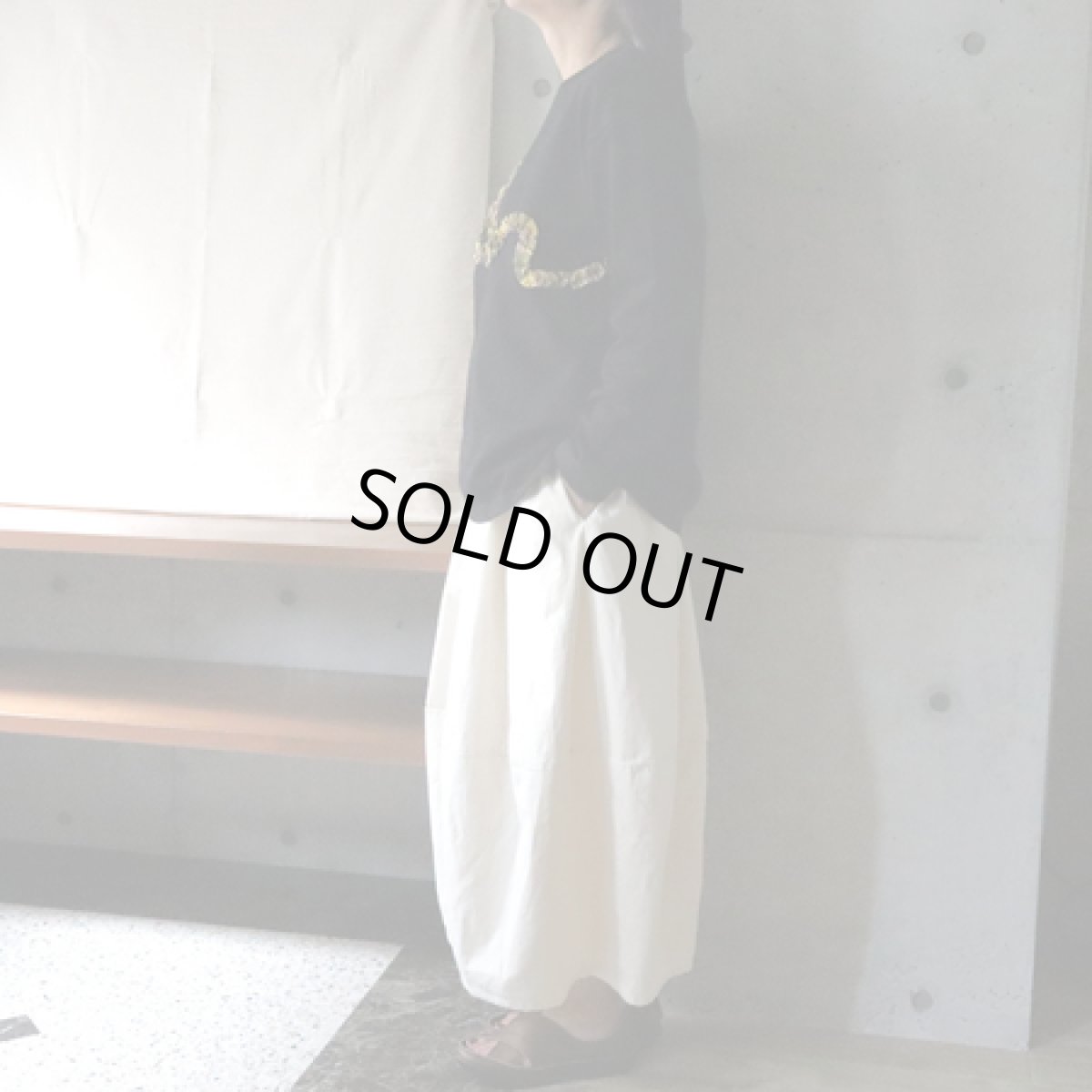 画像10: 20％OFF SALE【ista-ire】強撚フライスチェックフリルロンTEE (10)